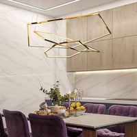 Lustre luxe en hexagones modernes Emmylia | Marco Lucetti