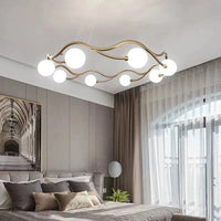 Lustre Luxe Or LED pour Enfants Maison Salon Salle à Manger Chambre Suspendu Restaurant Intérieur | Marco Lucetti