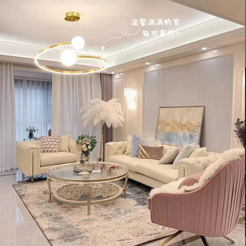 Lustre Luxe Or LED pour Enfants Maison Salon Salle à Manger Chambre Suspendu Restaurant Intérieur | Marco Lucetti