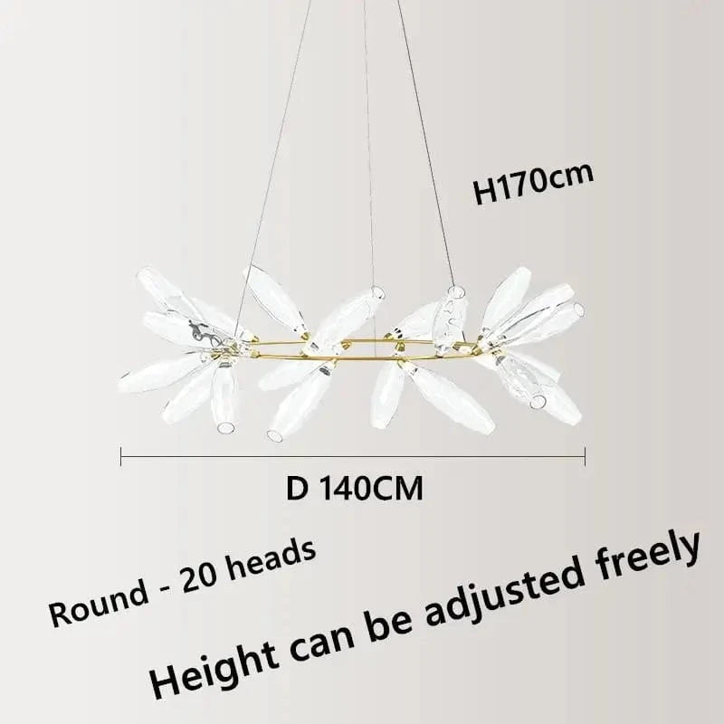 Lustre Luxury Villa Design | Marco Lucetti 20 têtes-D140cm / Lumière chaude-3000K