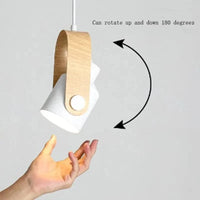 Lustre Macaron Nordic Design en Bois Brut et LED | Marco Lucetti