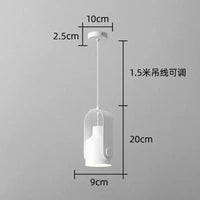 Lustre Macaron Nordic Design en Bois Brut et LED | Marco Lucetti A blanc