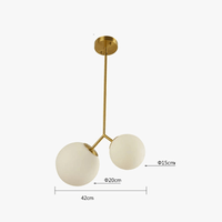 Lustre Magique en Boule de Verre aux Haricots Lumineux | Marco Lucetti