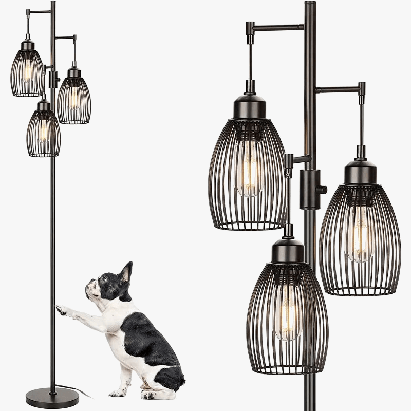 Lustre métallique doré moderne avec éclairage LED pour salon ou chambre | Marco Lucetti