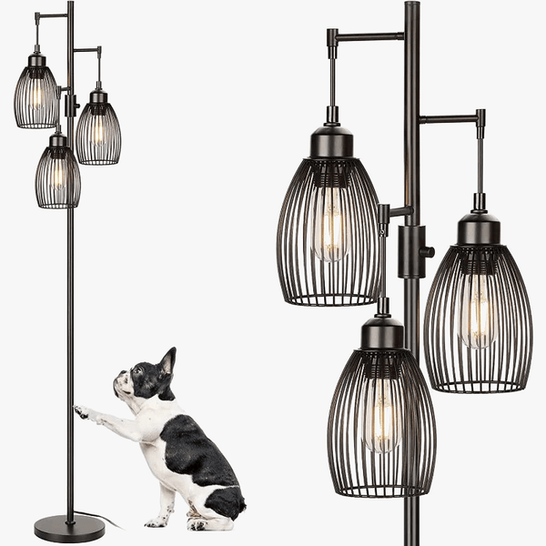 Lustre métallique doré moderne avec éclairage LED pour salon ou chambre | Marco Lucetti