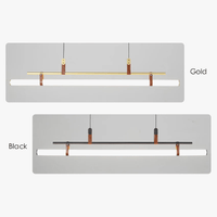 Lustre minimaliste avec bande LED style tube - Luminaire TubeLustre | Marco Lucetti