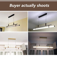 Lustre minimaliste avec bande LED style tube - Luminaire TubeLustre | Marco Lucetti