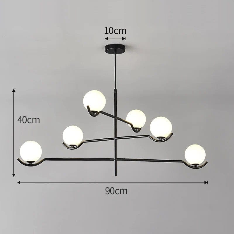 Lustre minimaliste Eleganzia | Marco Lucetti 6 têtes