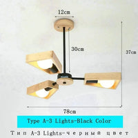 Lustre minimaliste nordique modernisé | Marco Lucetti A 3 Lumières Noir / Pas d&#39;ampoule