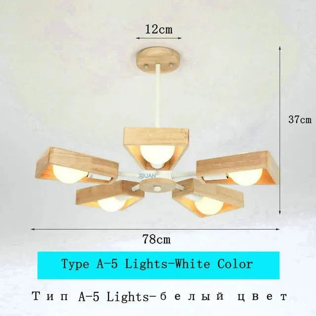Lustre minimaliste nordique modernisé | Marco Lucetti A 5 Lumières Blanc / Pas d&#39;ampoule