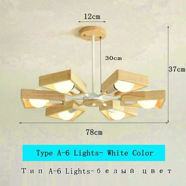 Lustre minimaliste nordique modernisé | Marco Lucetti A 6 Lumières Blanc / Pas d&#39;ampoule