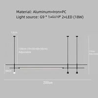 Lustre minimaliste réglable en hauteur pour tous les espaces | Marco Lucetti 200 cm-noir / Lumière naturelle