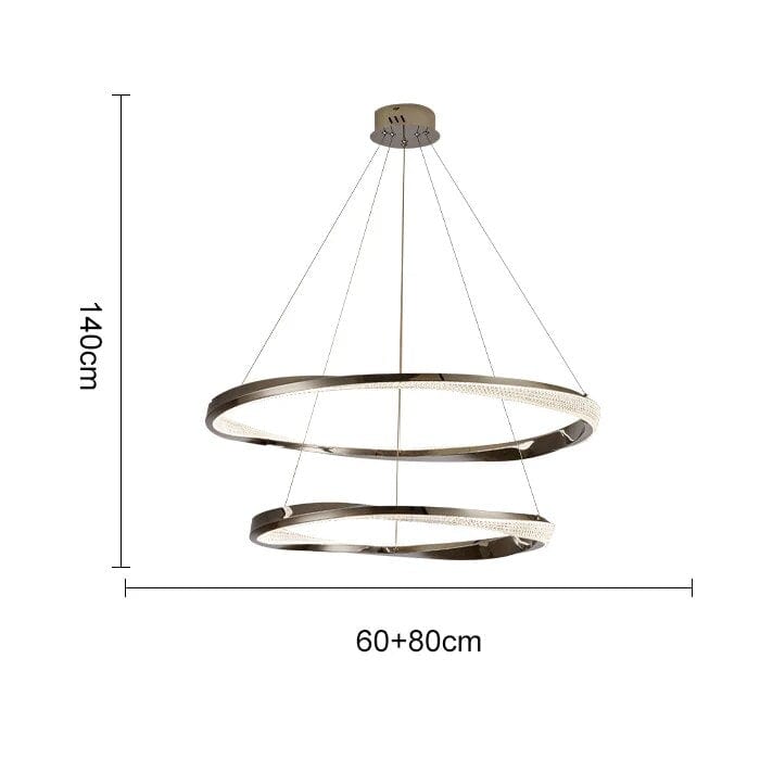 Lustre Minimaliste Salon Épuré | Marco Lucetti 60 cm et 80 cm