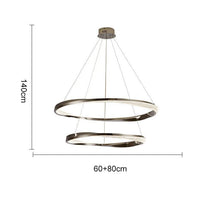 Lustre Minimaliste Salon Épuré | Marco Lucetti 60 cm et 80 cm