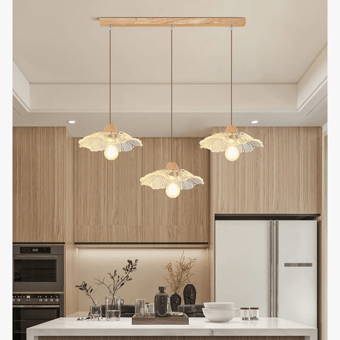 Lustre minimaliste vintage en verre de cristal pour loft japonais - Édition exclusive | Marco Lucetti