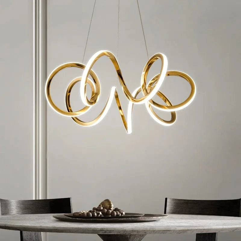 Lustre Moderne 2024 avec Lampes LED Suspendues en Silicone - Éclairage de Luxe | Marco Lucetti