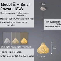 Lustre moderne 3D à trois extrémités | Marco Lucetti Modèle E-petit
