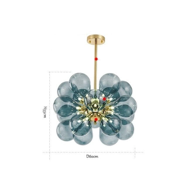 Lustre moderne à boules en verre Beans | Marco Lucetti