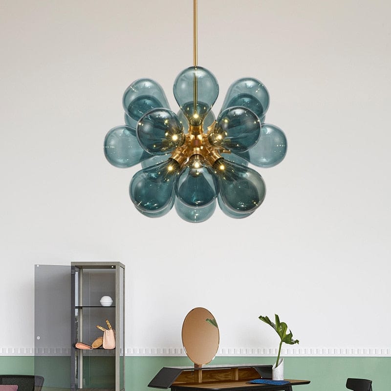 Lustre moderne à boules en verre Beans | Marco Lucetti