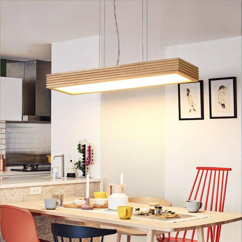 Lustre moderne à LED en bois massif Fly | Marco Lucetti