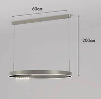 Lustre Moderne à LED pour Éclairage Intérieur | Marco Lucetti 1 anneau gris / Blanc froid