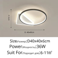 Lustre Moderne à LED pour Intérieur - Rond Luminaria Lampara | Marco Lucetti