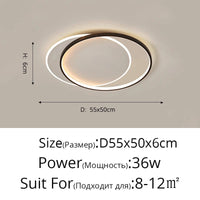 Lustre Moderne à LED pour Intérieur - Rond Luminaria Lampara | Marco Lucetti