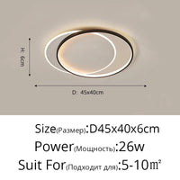 Lustre Moderne à LED pour Intérieur - Rond Luminaria Lampara | Marco Lucetti