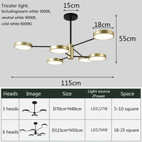 Lustre moderne à leds pour un éclairage nordique créatif intérieur. | Marco Lucetti