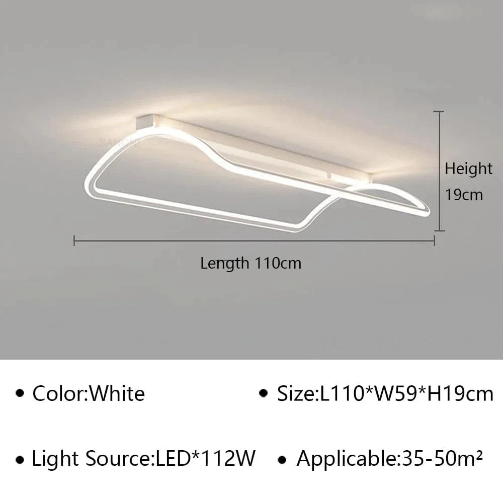 Lustre Moderne à LEDs pour une Décoration Intérieure Haut de Gamme | Marco Lucetti Blanc A D110cm / Gradation continue (RC)
