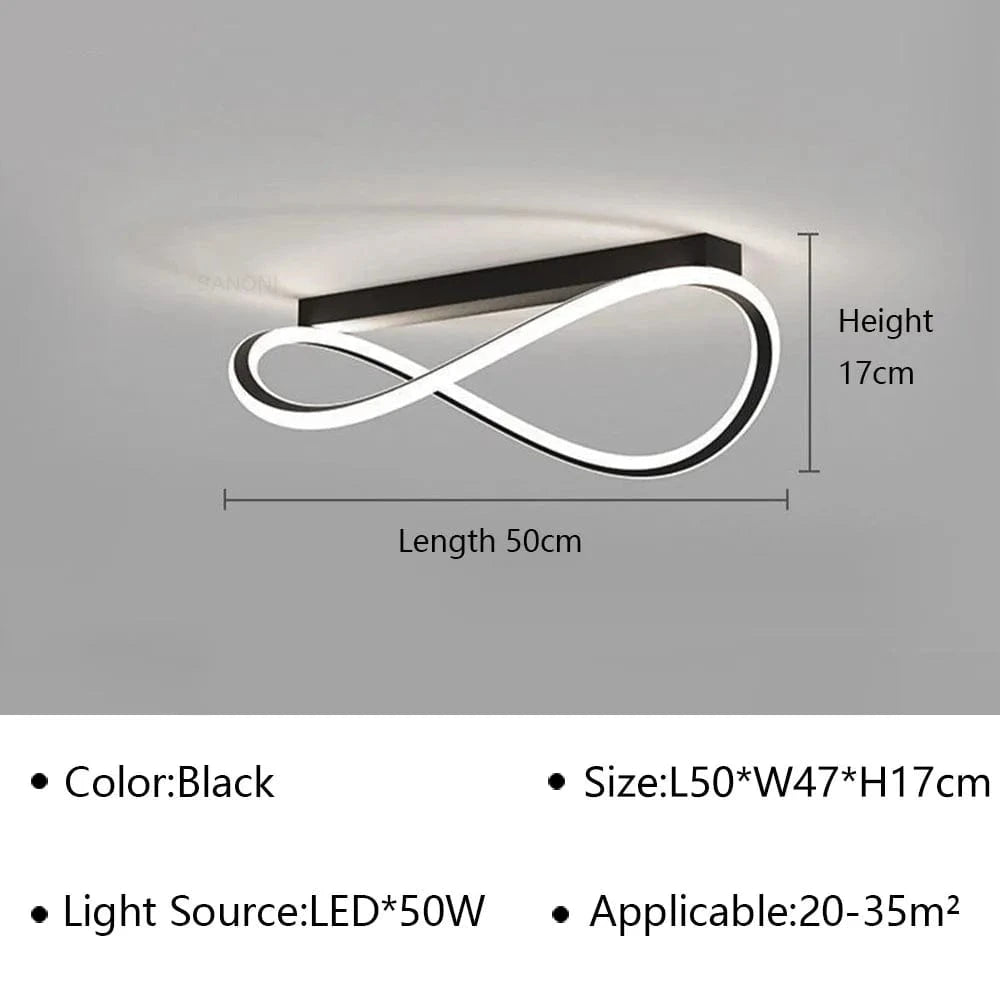 Lustre Moderne à LEDs pour une Décoration Intérieure Haut de Gamme | Marco Lucetti Noir C D50cm / Tricolore (pas de RC)