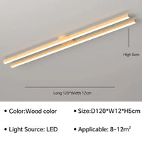 Lustre Moderne à LEDs pour une Décoration Intérieure Lumineuse | Marco Lucetti Couleur Bois A120CM / Blanc froid (pas de RC)