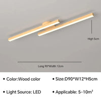 Lustre Moderne à LEDs pour une Décoration Intérieure Lumineuse | Marco Lucetti Couleur Bois B90CM / Gradation continue (RC)