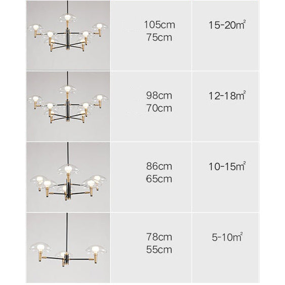 Lustre Hailey Médusa en Verre