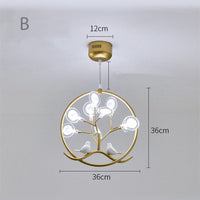 Lustre Rhym - Design Moderne avec Arbre et Oiseaux