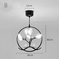 Lustre Rhym - Design Moderne avec Arbre et Oiseaux