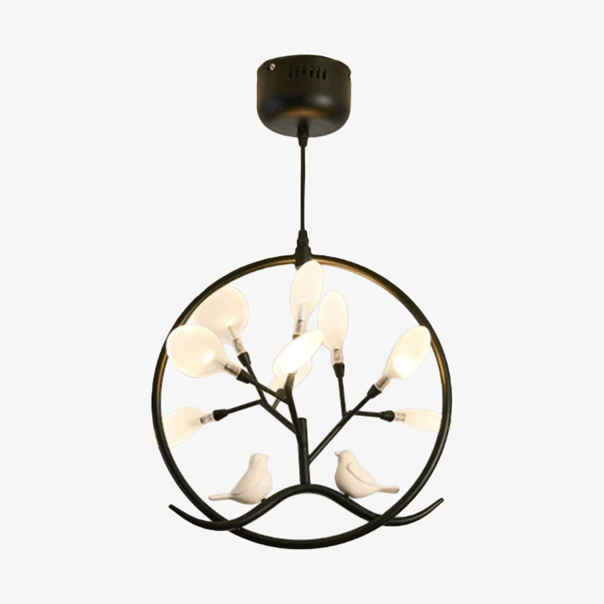 Lustre Rhym - Design Moderne avec Arbre et Oiseaux