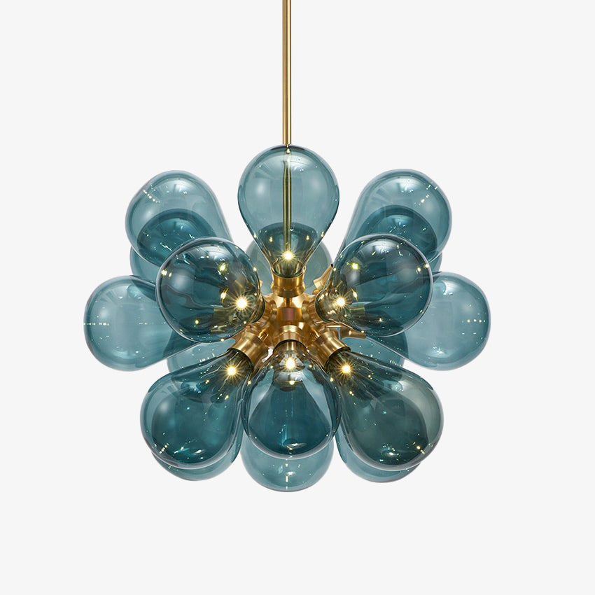 Lustre moderne à boules en verre Beans