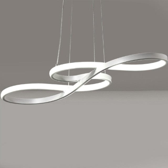 Lustre Moderne avec Symboles d'Infini Métalliques Kemena | Marco Lucetti Blanc / 220v, L750x W320x H1200mm, APP Rontrol