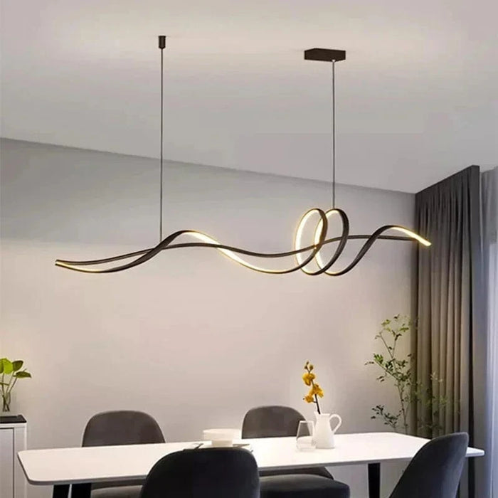 Lustre Moderne : Conseils Striptips pour un Éclairage Intérieur Épuré | Marco Lucetti Noir / Longueur 120cm / Blanc froid 6000K