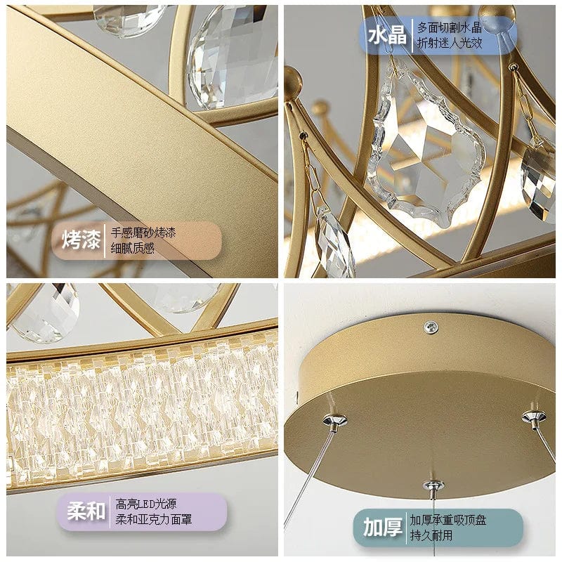 Lustre Moderne Couronne en Cristal pour Salle à Manger et Salon | Marco Lucetti