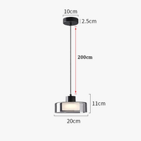 Suspension Modern Glass LED pour une Décoration Maison Innovante