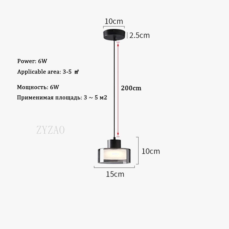 Suspension Modern Glass LED pour une Décoration Maison Innovante