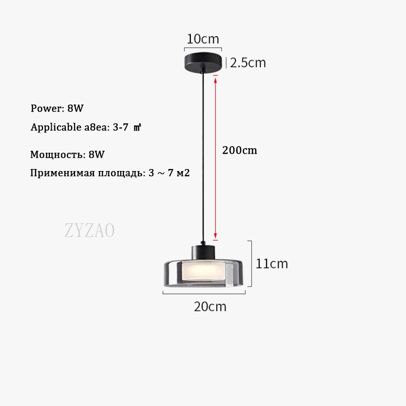 Suspension Modern Glass LED pour une Décoration Maison Innovante