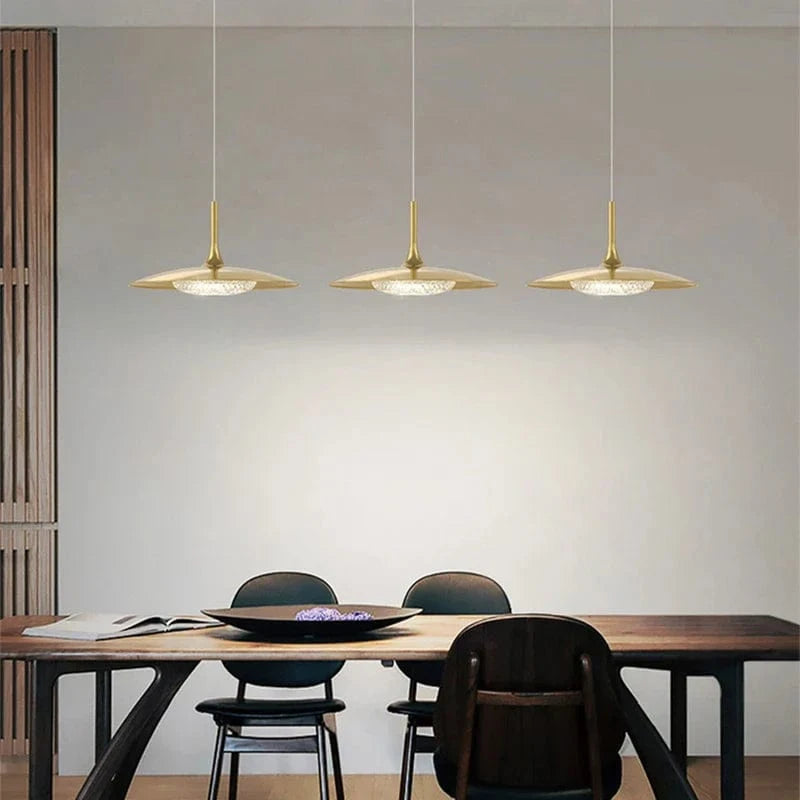 Lustre Moderne Cuivre LED - Élégance illuminée | Marco Lucetti