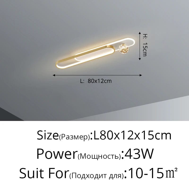 Lustre Moderne de Luxe Créatif Étoilé encastré - Longue Bande | Marco Lucetti