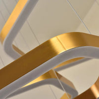 Lustre Moderne de Luxe Hexagone Design LED en Acier Inoxydable | Marco Lucetti