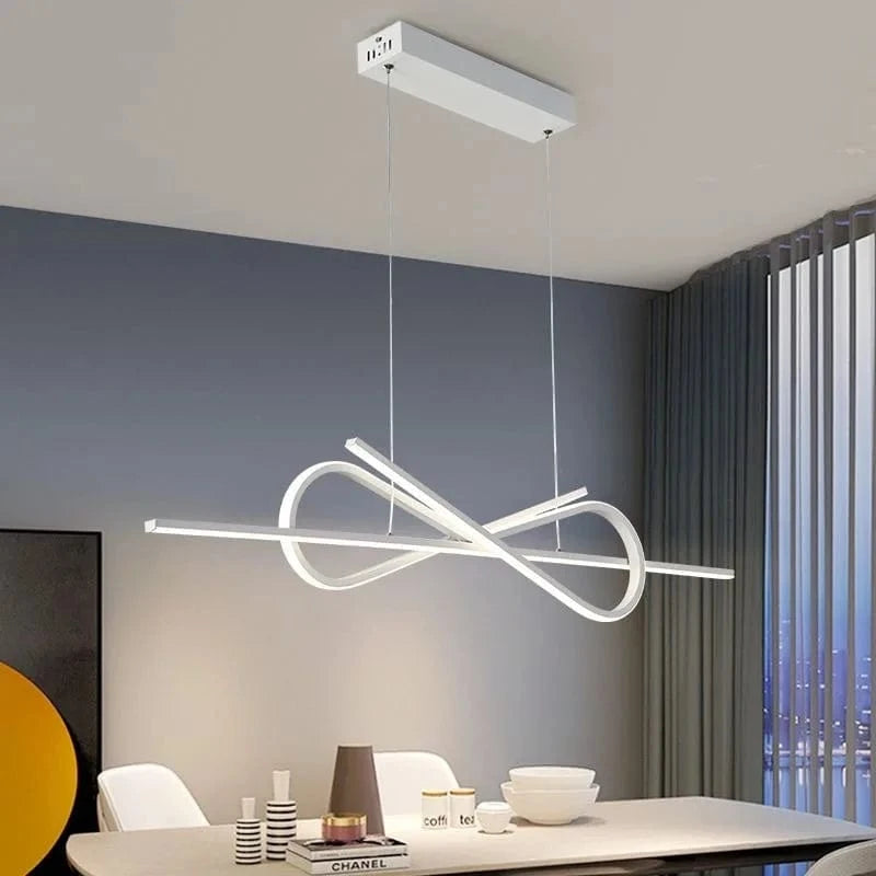 Lustre Moderne de Restaurant LED - Design Créatif et Luxueux | Marco Lucetti Blanc 100cm / Blanc chaud Pas de télécommande