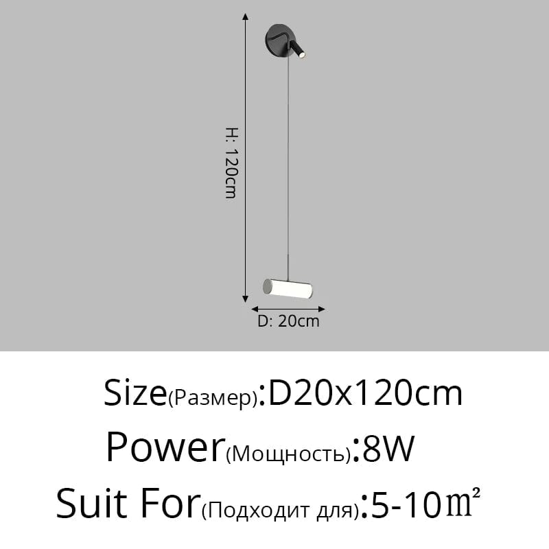 Lustre moderne de suspension de chevet luxe minimaliste | Marco Lucetti