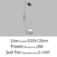 Lustre moderne de suspension de chevet luxe minimaliste | Marco Lucetti